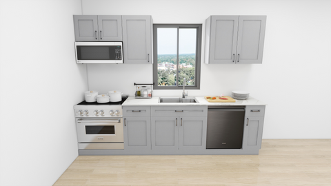 10 Foot Run Kitchen - Shaker Grey