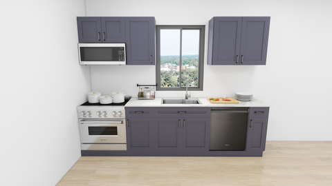 10 Foot Run Kitchen - Navy Blue