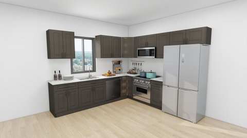 10X10 Kitchen - Aspen Charcoal Grey