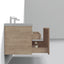 Castle White Oak Floating Vanity - Modern European Design with Quartz Countertop &amp; Innovative Storage