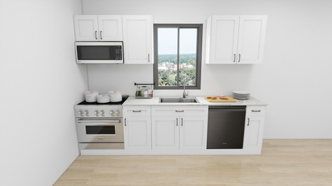 10 Foot Run Kitchen - Shaker White