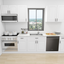 Aspen White 10-Foot Run Kitchen Cabinet Set – Unassembled, Soft-Close Drawers, Includes Sink Base and Wall Cabinets