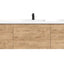 Castle White Oak Floating Vanity - Modern European Design with Quartz Countertop &amp; Innovative Storage