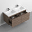 Castle Smoke Oak Drawer Floating Vanity With Sink and Embedded Drawer