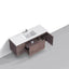 Castle Smoke Oak Drawer Floating Vanity With Sink and Embedded Drawer