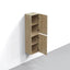 Castle White Oak Floating Vanity - Modern European Design with Quartz Countertop &amp; Innovative Storage