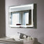Sleek Rectangular LED Mirror with Touch Switch | 5mm Copper-Free Glass | 6000-6500K Brightness