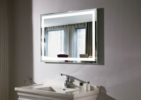 Sleek Rectangular LED Mirror with Touch Switch | 5mm Copper-Free Glass | 6000-6500K Brightness