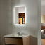 Rectangular LED Mirror with Demister & Bluetooth | Touch Switch | 6000-6500K Natural Light