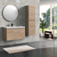 Castle White Oak Floating Vanity - Modern European Design with Quartz Countertop &amp; Innovative Storage